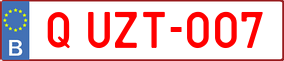 Trailer License Plate